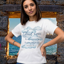 Wir sind auf Cloud Nine Blue Boy Baby Dusche Tri-Blend Shirt