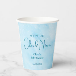 Wir sind auf Cloud Nine Boy Baby Shower Pappbecher