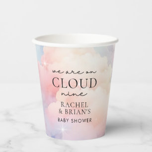 Wir sind auf Cloud Nine Dreamy Sky Baby Shower Pappbecher
