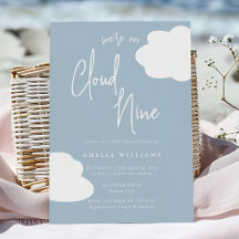 Wir sind auf Cloud Nine Gender Neutral Baby Dusche