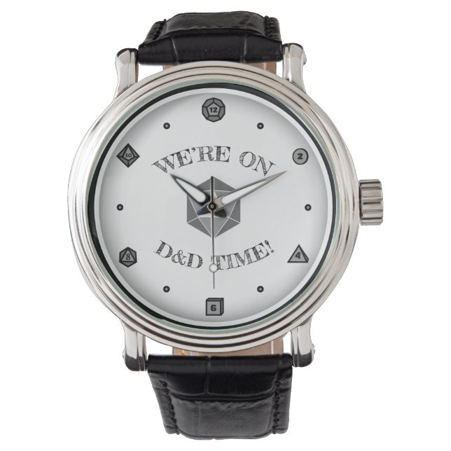 Wir sind auf D&D Time - GRAY Armbanduhr (Vorderseite)
