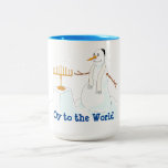 WIR SIND AUF DER WELT! ZWEIFARBIGE TASSE<br><div class="desc">Happy Hanukkah Geschenk bringt OY in die Welt! Unser jüdischer Schneemann hat die richtige Idee!</div>