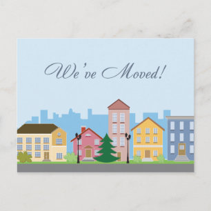 Wir sind auf eine Postkarte des neuen Hauses