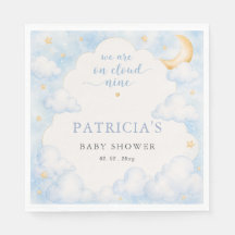 Wir sind auf Wolke Sieben Jungen Baby Shower
