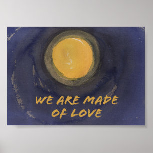 Wir sind aus Liebe Sumi Moon Druck Poster