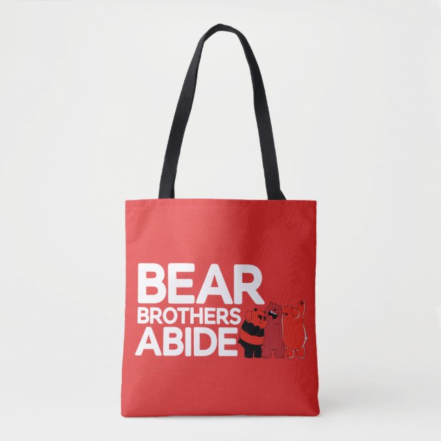 Wir sind Bären - Bärenbrüder leben Tasche (Vorderseite)