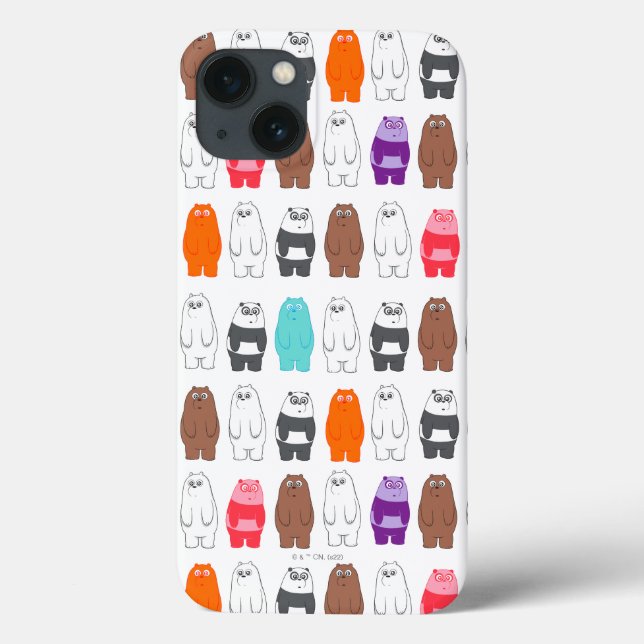 Wir sind Bärenbären bunten Bärenmustern Case-Mate iPhone Hülle (Rückseite)