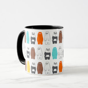 Wir sind Bärenbären bunten Bärenmustern Tasse