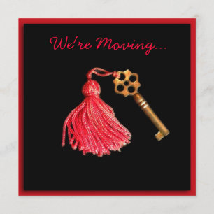 Wir sind bewegliche neue Adressen-Karte Ankündigung