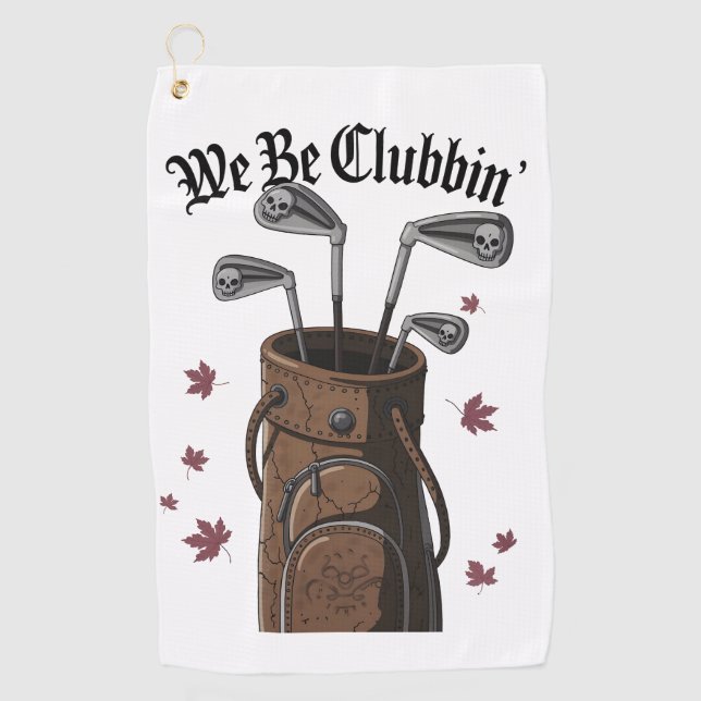 Wir sind Clubbin' Golfhandtuch (Vorderseite)