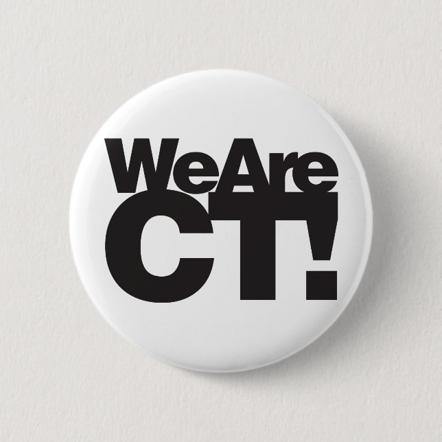Wir sind Connecticut Button (Vorderseite)