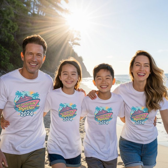 Wir sind Cruisin' Together 2024 - Familienthema T-Shirt (We Cruisin' 2024 Family Cruise Tshirt)
