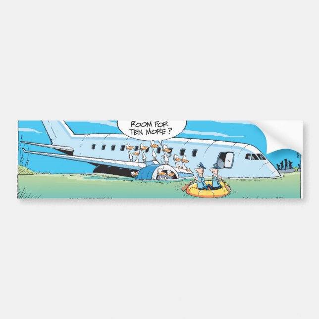 Wir sind danke für das Fliegen gelandet Autoaufkleber (Vorne)