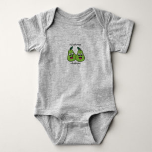 Wir sind das entzückendste Birnen-Zwillings-Baby Baby Strampler