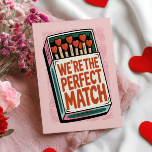 Wir sind das perfekte Paar Süß Lustiges Valentinst Postkarte