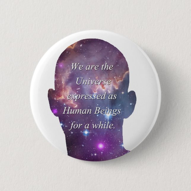 Wir sind das Universum Button (Vorderseite)