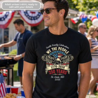 Wir sind das Volk Familienfeier 1776-2026 T-Shirt Tri-Blend Shirt