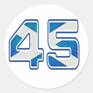 Wir sind der 45 %-Aufkleber Runder Aufkleber