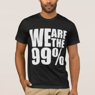 Wir sind der 99% Dunkle-Bella-Leinwand-T - Shirt