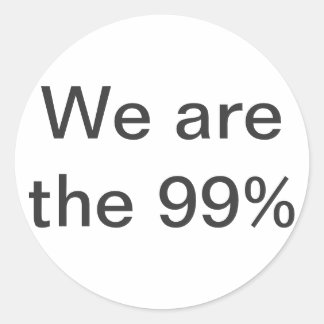 Wir sind der 99%ige Aufkleber