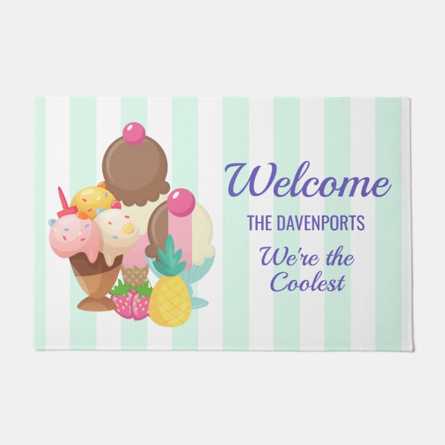 Wir sind der Coolstste Eiscreme-Empfang Fußmatte (Vorderseite)