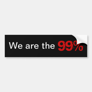 Wir sind die 99% autoaufkleber