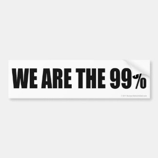 Wir sind die 99% autoaufkleber