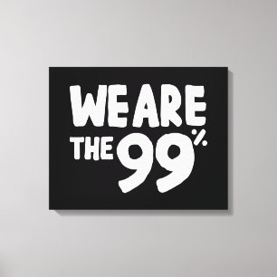Wir sind die 99 % leinwanddruck