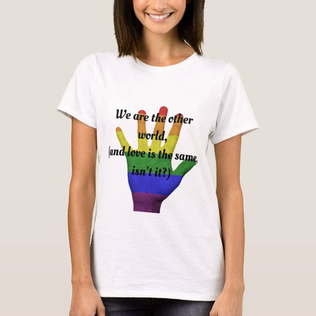 Wir sind die andere Welt T-Shirt (Vorderseite)