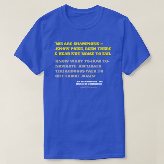 WIR SIND DIE ANDEREN: POISE & LÄRM T - Shirt (Design vorne)