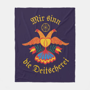 Wir sind die Deutschland - Deutsche Fahne Fleecedecke