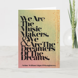 Wir sind die Musik-Hersteller-Gruß-Karte Karte