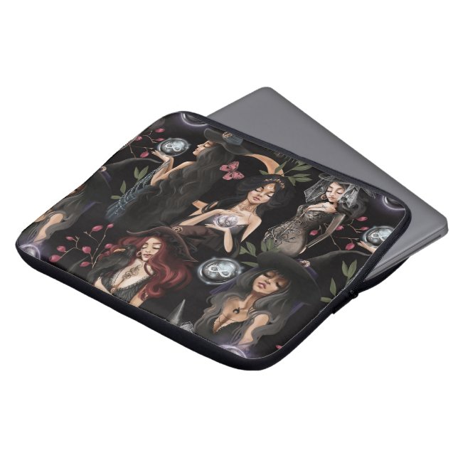 Wir sind die Töchter von Hexen, die man nicht bren Laptopschutzhülle (Vorne Oben)