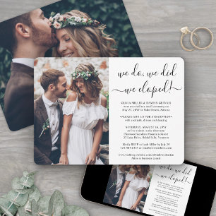 Wir sind durchgebrannt 2 Foto Hochzeitsempfang Nur Einladung