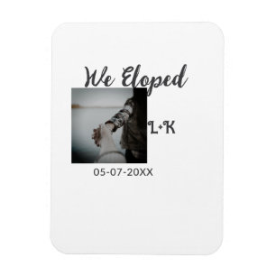 Wir sind durchgebrannt, frisch verheiratet, Foto N Magnet