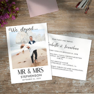 Wir sind durchgebrannt moderne minimalistische Fot