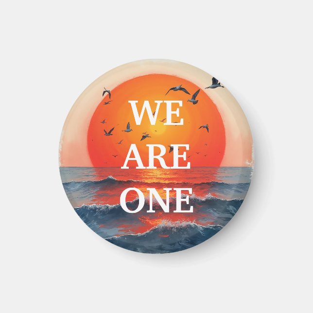 Wir sind ein A-Button-Magnet Magnet (Vorne)