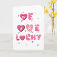 Wir sind ein glückliches romantisches Paar Liebe