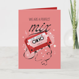 Wir sind ein perfektes Mix Valentine Feiertagskarte