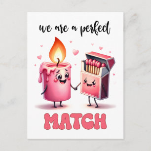 Wir sind ein perfektes Paar Lustiger punny Valenti Postkarte