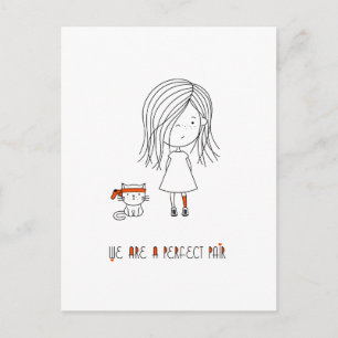 Wir sind ein perfektes Paar Süßes und Lustiges Mäd Postkarte
