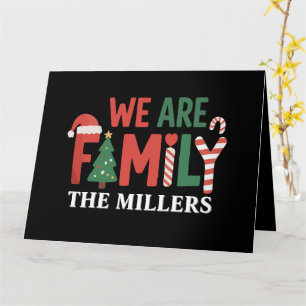 Wir sind ein Personalisiertes Weihnachtsfamilienpa Karte