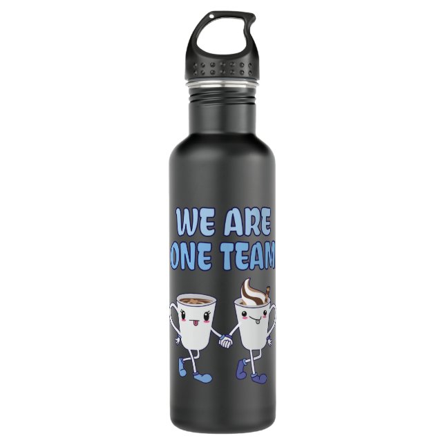 Wir sind ein Team Edelstahlflasche (Vorderseite)