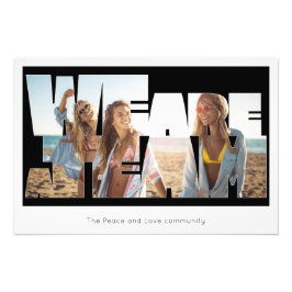 "Wir sind ein Team" Individuelles Fotoposter Fotodruck