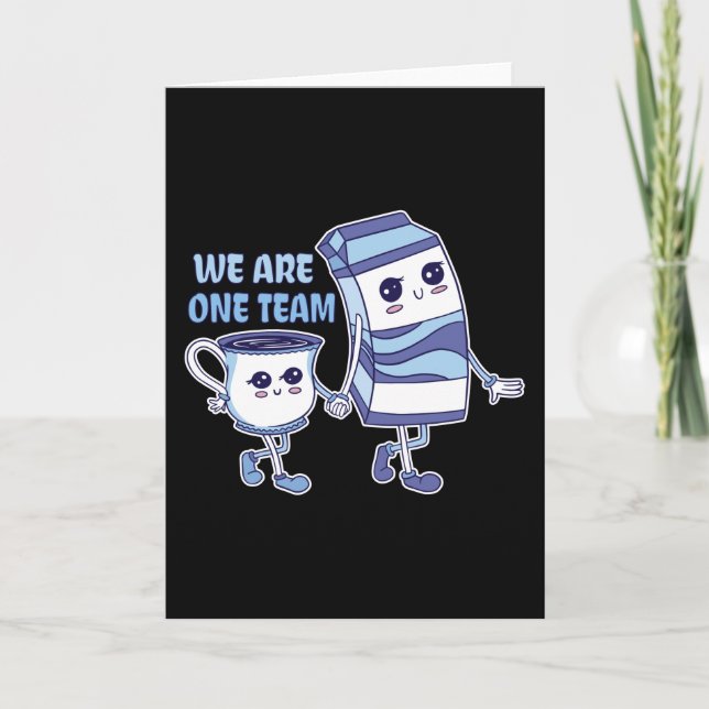 Wir sind ein Team Karte (Vorderseite)