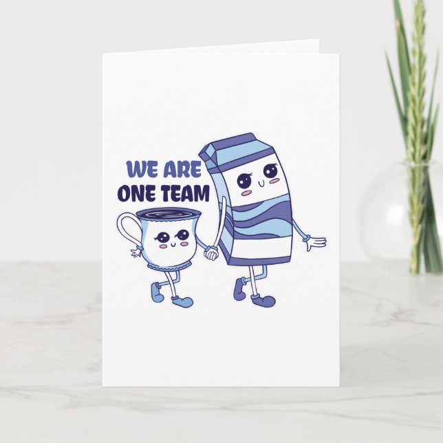 Wir sind ein Team Karte (Vorderseite)