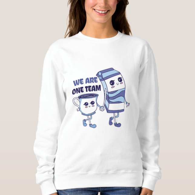 Wir sind ein Team Sweatshirt (Vorderseite)