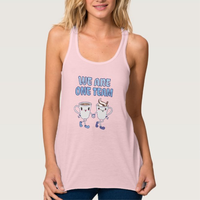 Wir sind ein Team Tank Top (Vorderseite)