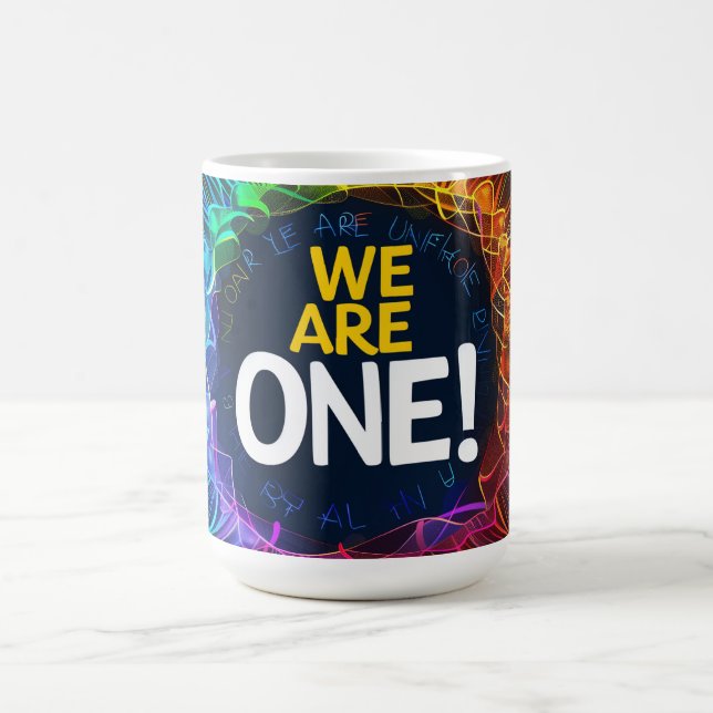 Wir sind eine digitale Kunst Kaffeetasse (Mittel)