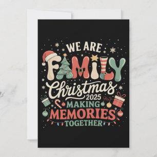 Wir sind eine Familie Weihnachten und schaffen Eri